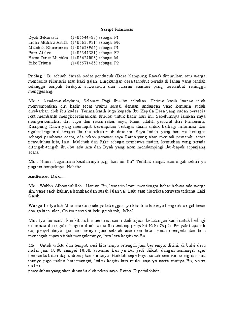 Penyuluhan Kaki Gajah dan Penanganannya | PDF