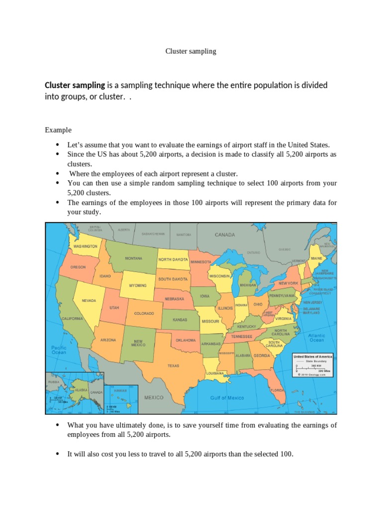 Cluster Sampling Method | PDF