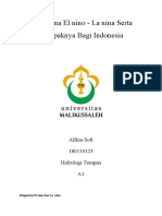 Fenomena El Nino - La Nina Serta Dampaknya Bagi Indonesia: Alfina Sofi 180110123 Hidrologi Terapan A1