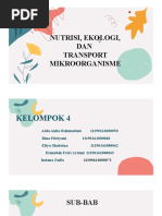 Nutrisi, Ekologi, dan Transport Mikroorganisme