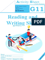 Core - Reading and Writing W1