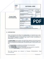 Control Cable Commissioning Checklist