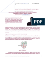 WPW Syndrome Presented With Ventricular Tachycardia A Case Report