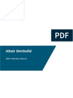 Altair Simsolid: 2020 Verification Manual