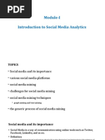 Module-I Introduction To Social Media Analytics