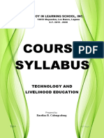 Course Syllabus: Technology and Livelihood Education