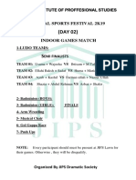 Day 02 Ludo Semi Finalists + Other Games (26th Feb 2019) PDF