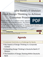 How Deutsche Bank's IT Division Used Design Thinking To Achieve Customer Proximity