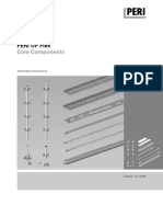 Peri Up Flex Core Components Instructions For Assembly and Use