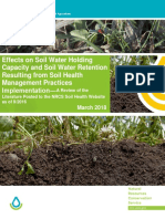 AWC Effects on Soil Water Holding Capacity and Retention