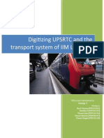 Digitizing UPSRTC and The Transport System of IIM Lucknow: Group 3
