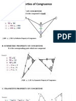 Properties of Congruence: A. Reflexive Property of Congruene These Are The Angles and Sides Congruent To Itself