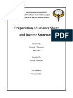 Prelim Quiz Preparation of Balance Sheet and Income Statement