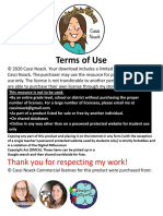 Terms of Use: Thank You For Respecting My Work!