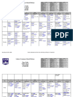 Lahore Grammar School Defence Time Table: Online Classes Class of 2022 A1 2020-2021