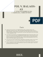 Campol V. Balaos-AS: GR NO. 197634 NOVEMBER 28, 2016 J. Jardeleza, Third Division