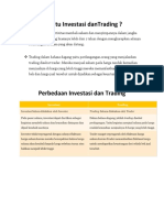 Perbedaan Trading Dan Investasi