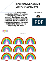 Rainbow Number Bead Cards