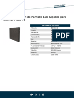 Cabinet 50x50cm de Pantalla LED Gigante para Interior Pitch P4