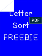 Letter Sort Freebie