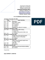 K To 12 LAC Session Matrix