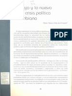 MARÍA TERESA URIBE Lo Viejo y Lo Nuevo en La Crisis Política Colombiana