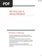 Lecture 4 - Metrology & Measurement