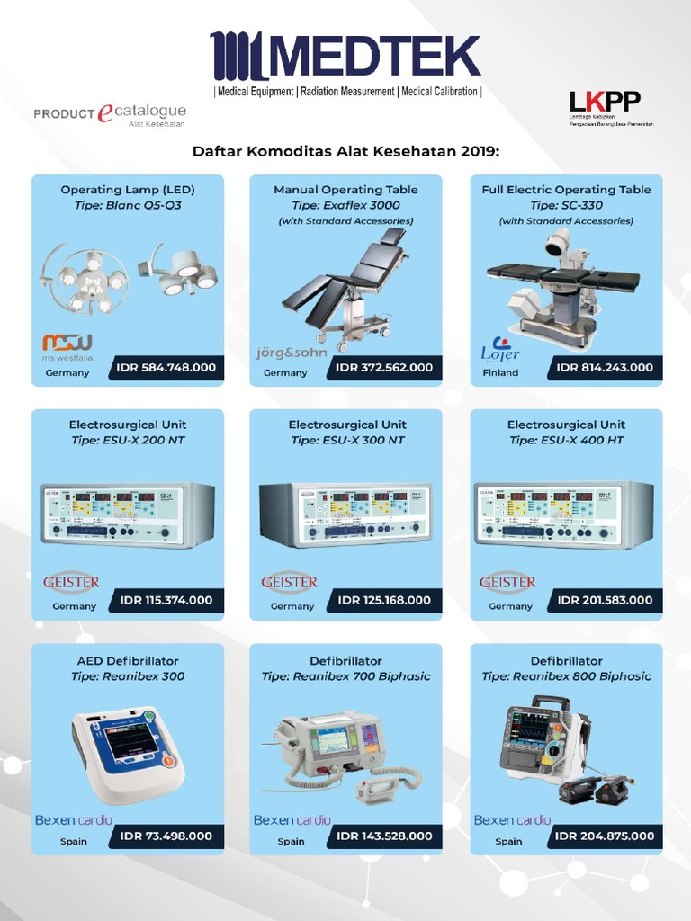 Brosur E-Catalogue PT Medtek | PDF
