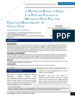 2 - Effect of Gross Myofascial Release of Limb and Neck On Pain and Function