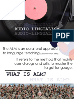 Audio-Lingualism: The Army Method of Language Teaching
