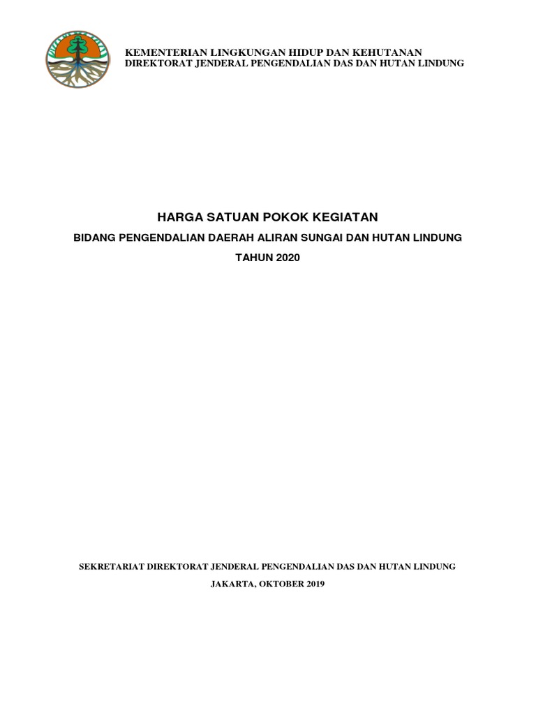 HSPK Pengendalian DAS dan Hutan 2020 | PDF