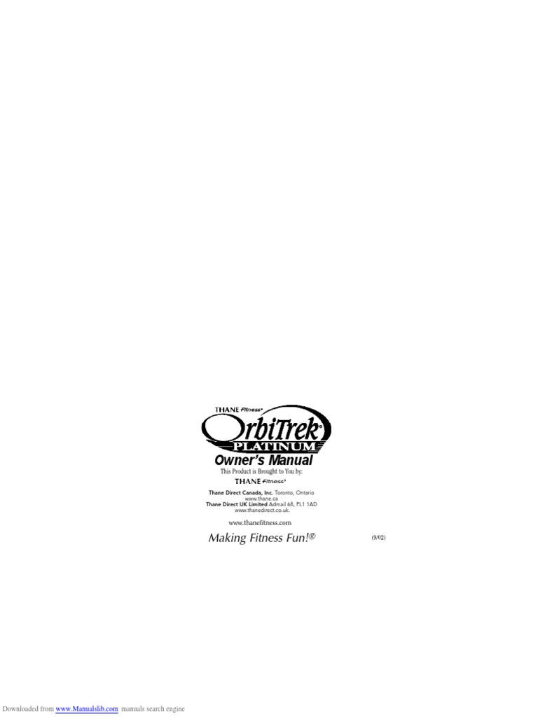 Thane fitness orbitrek platinum clearance