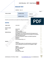 LEAD Education - OET - Study Material: Writing Sub-Test: NURSING - Task - 17