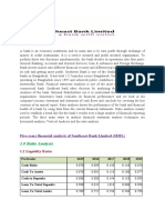 1.0 Ratio Analysis: Five Years Financial Analysis of Southeast Bank Limited (SEBL)