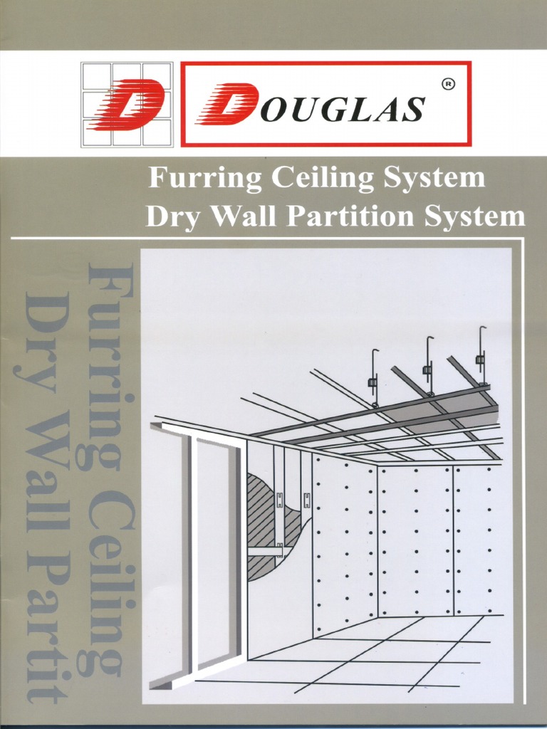 Furring Ceiling System & Drywall Partition System | PDF