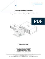 Software Update Procedure: Original Documentation / Keep For Future Reference