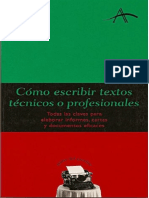 04.- Como Escribir Textos Tecnicos o Profesionales - Felipe Dintel