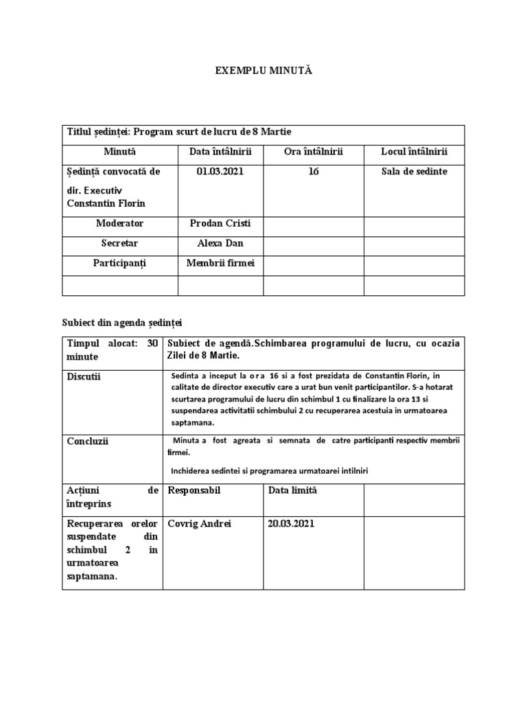 Model de Minuta | PDF
