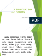 Organisasi Bisnis Yang Baik Dan Rasional 10