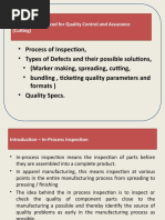 Inspection Procedures For Quality Assurance in Cutting