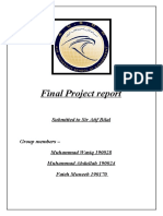 Final Project Report: Submitted To Sir Atif Bilal