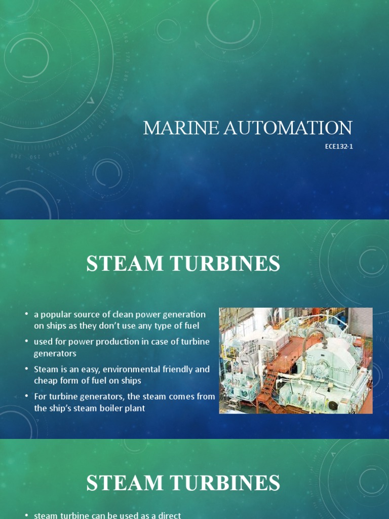 Marine Automation: Steam Turbine Systems | PDF | Electric Generator ...