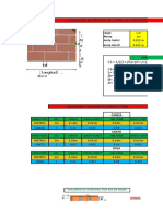 Plantilla para Cantidad de Ladrillo y Mortero