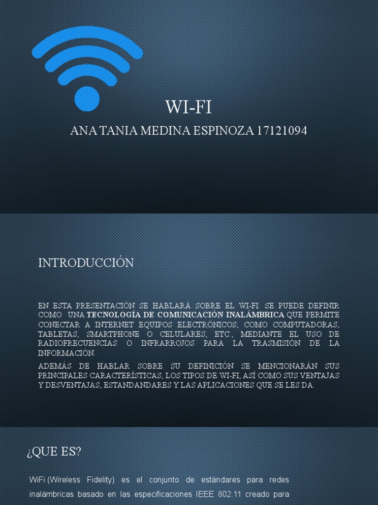 Guía Completa sobre Wi-Fi: Características y Usos | PDF | Wifi | Ieee ...