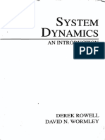 Derek Rowell, David N. Wormley - System Dynamics - An Introduction-Pearson (1996)