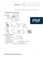 Vocabulary: Complete The Puzzle. Use The Clues Below