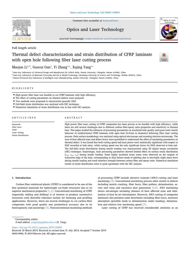 Optics and Laser Technology Full Length Article PDF Composite