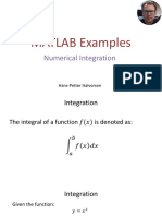 MATLAB Examples - Numerical Integration