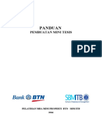 Panduan: Pembuatan Mini Tesis