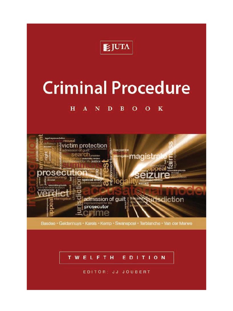 South African Criminal Procedure Handbook | PDF | Criminal Procedure In ...
